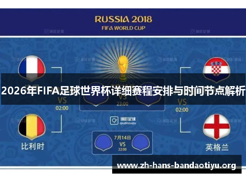 2026年FIFA足球世界杯详细赛程安排与时间节点解析